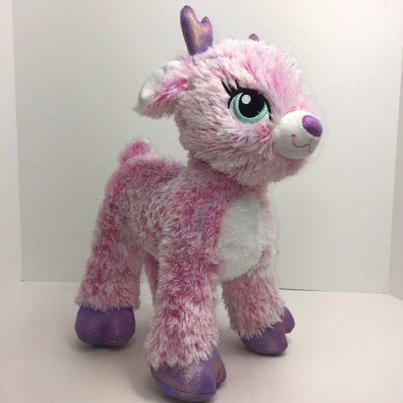 Build A Bear Workshop Plush Twinkle Deer Pink Sparkle Reindeer Stuffed Animal - Picture 10 of 12